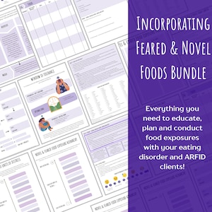 Food Exposure Bundle (printable worksheets and nutrition education handouts)