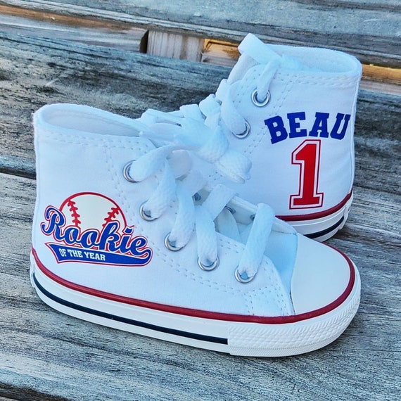 White red cheap blue converse