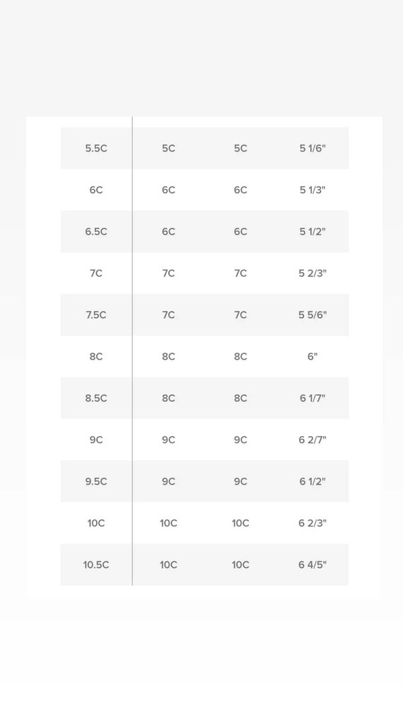 Converse toddler top size chart