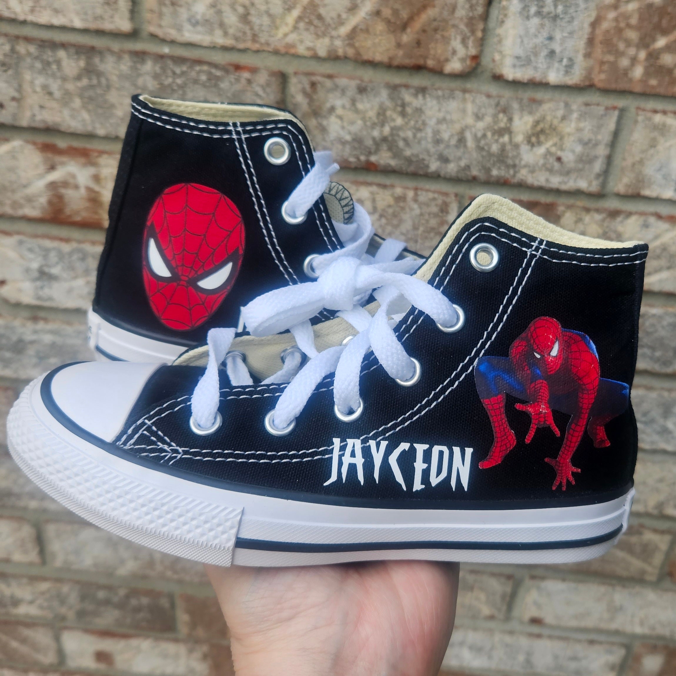 spiderman converse shoes