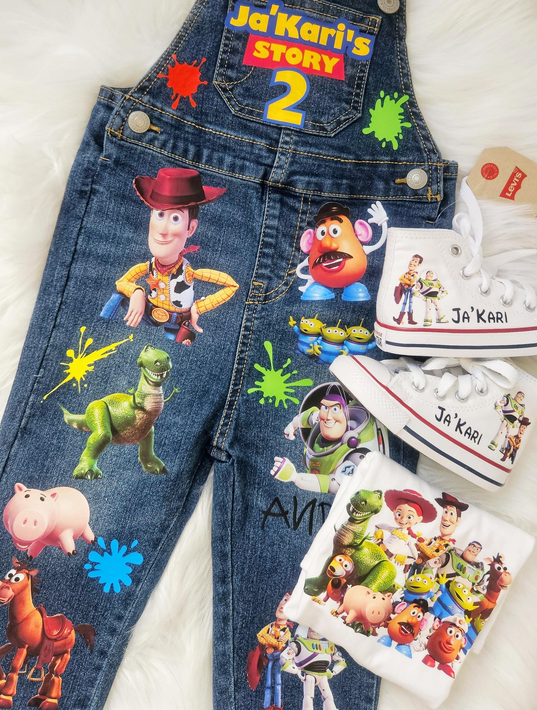 Toy Story Overalls Denim Overalls For Toddler Custom Toy Story Outfit Shirt Any theme available