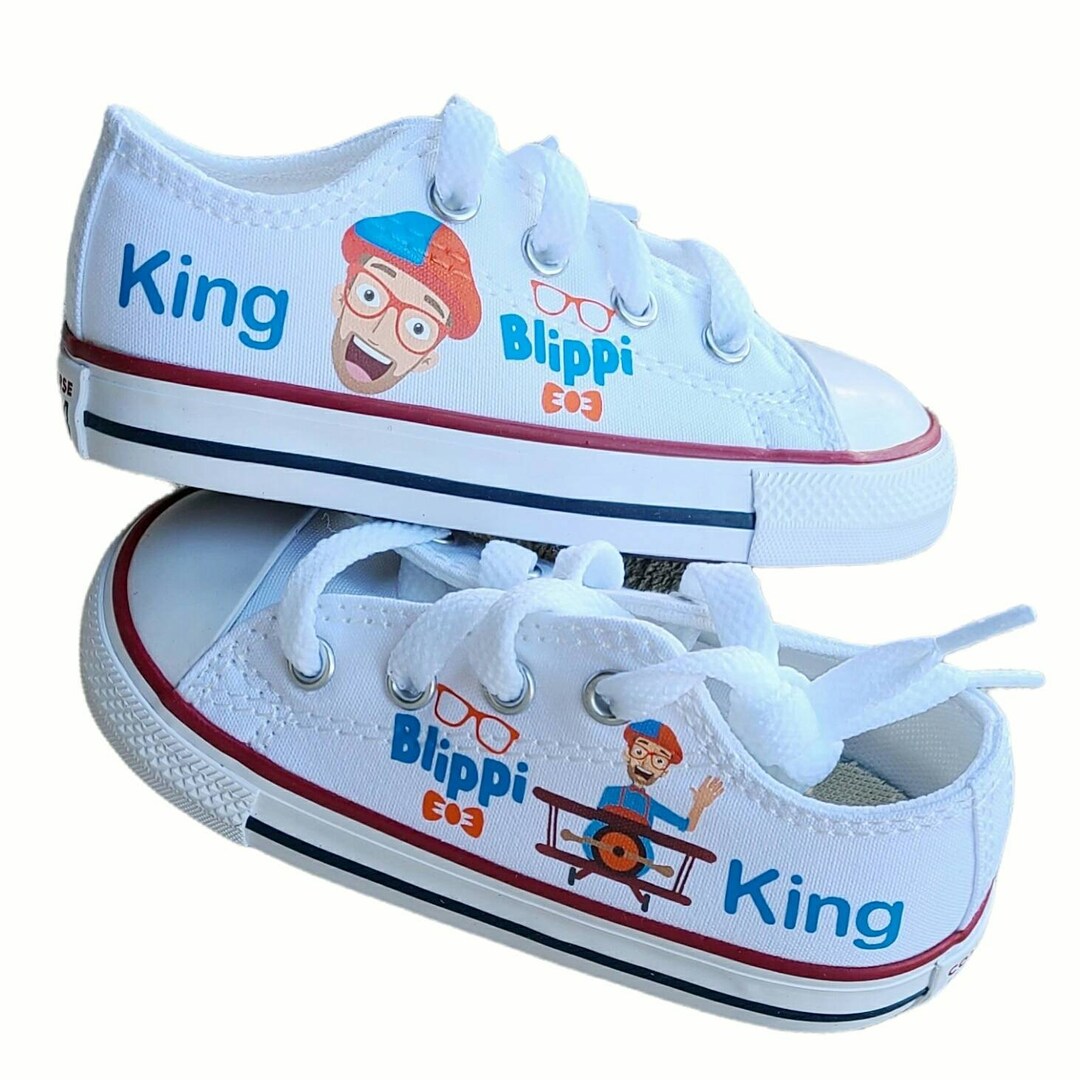 Custom Blippi Converse Personalized Blippi Shoes for Kids Boy - Etsy