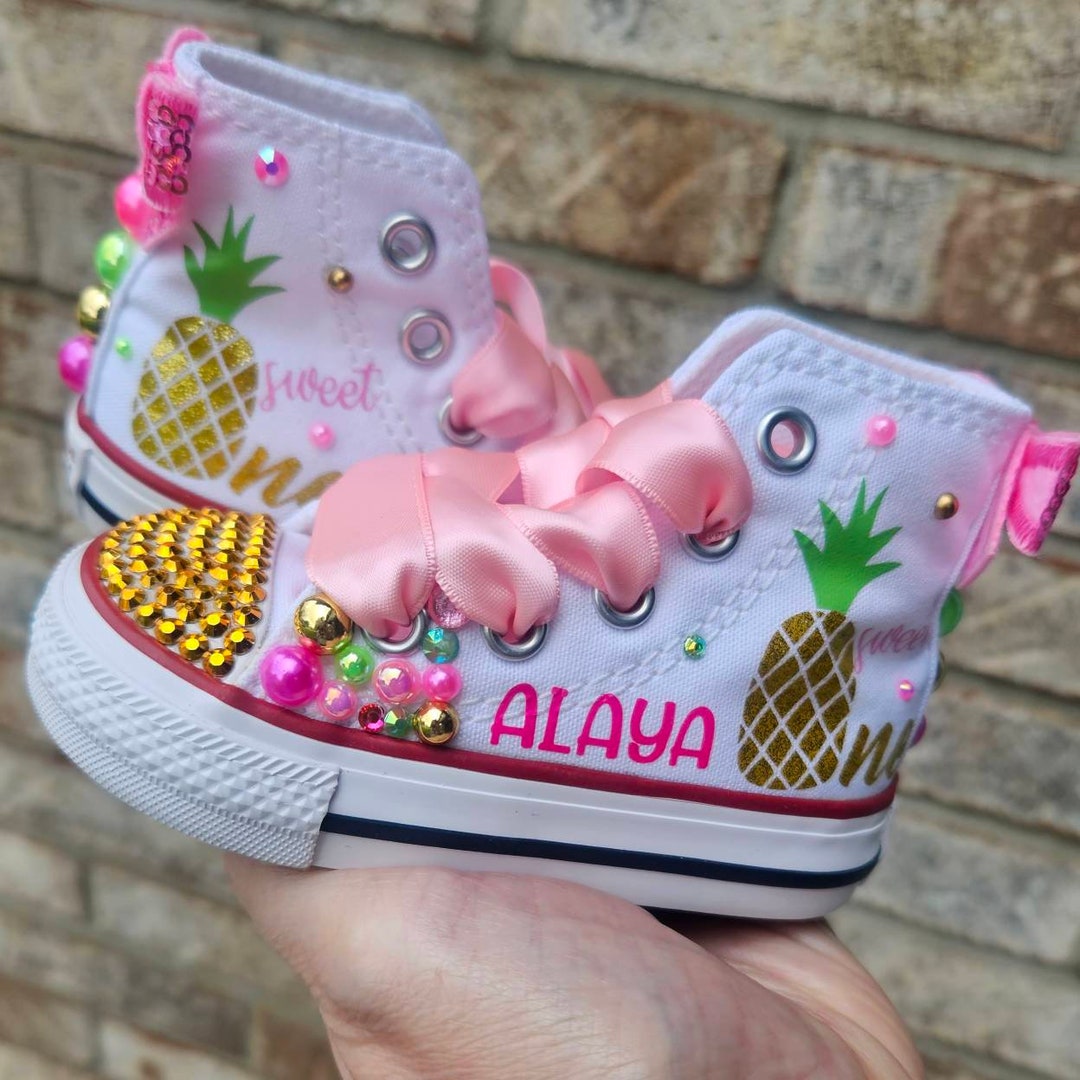 Pineapple Shoes One is Sweet Personalized Converse Sweet One