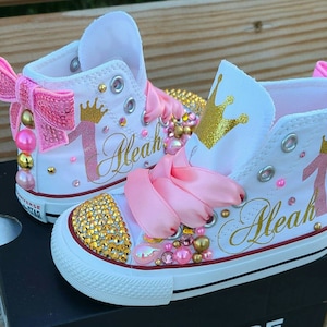 Childrens rose hotsell gold converse