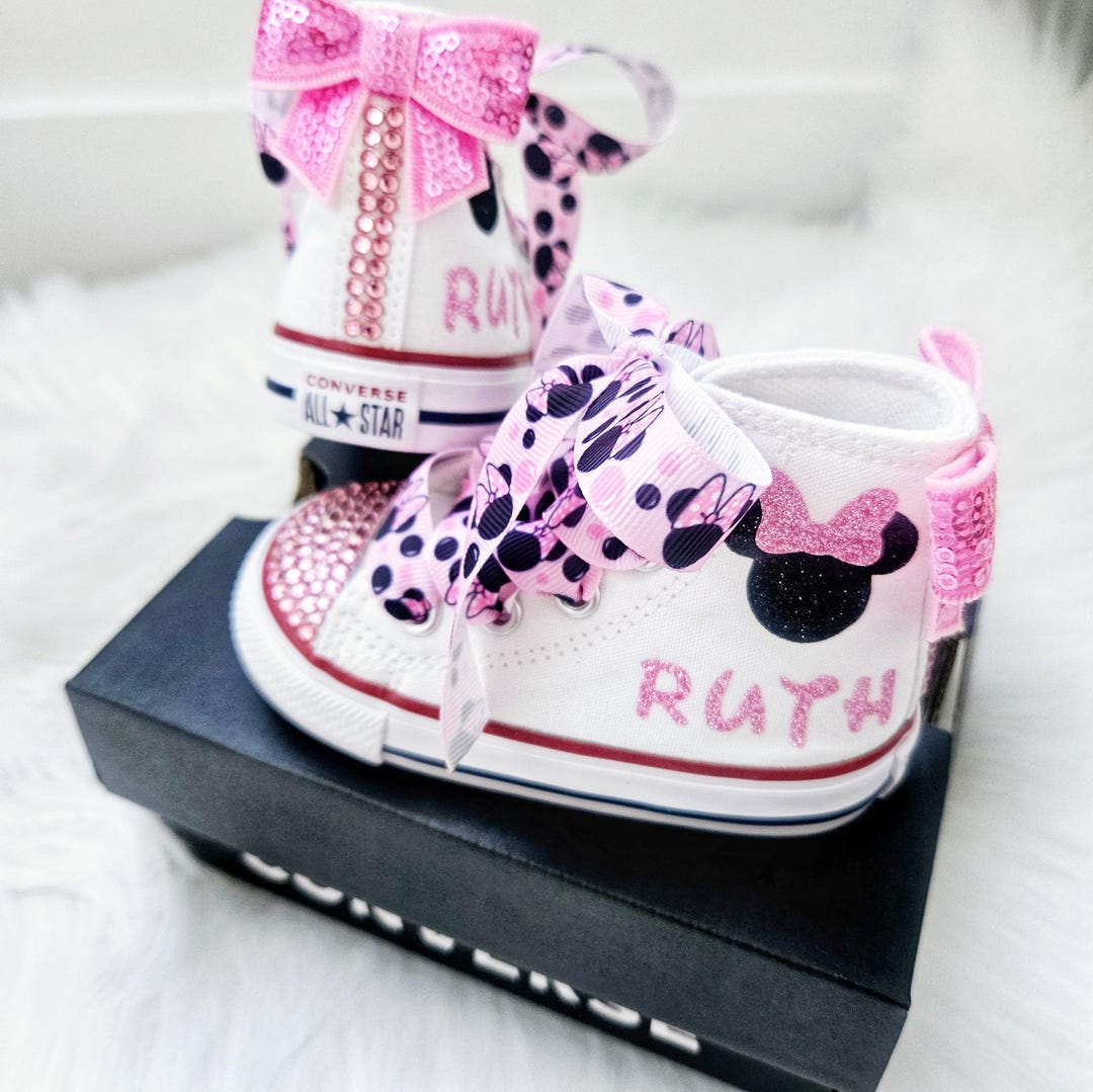 Baby girl high top converse sale