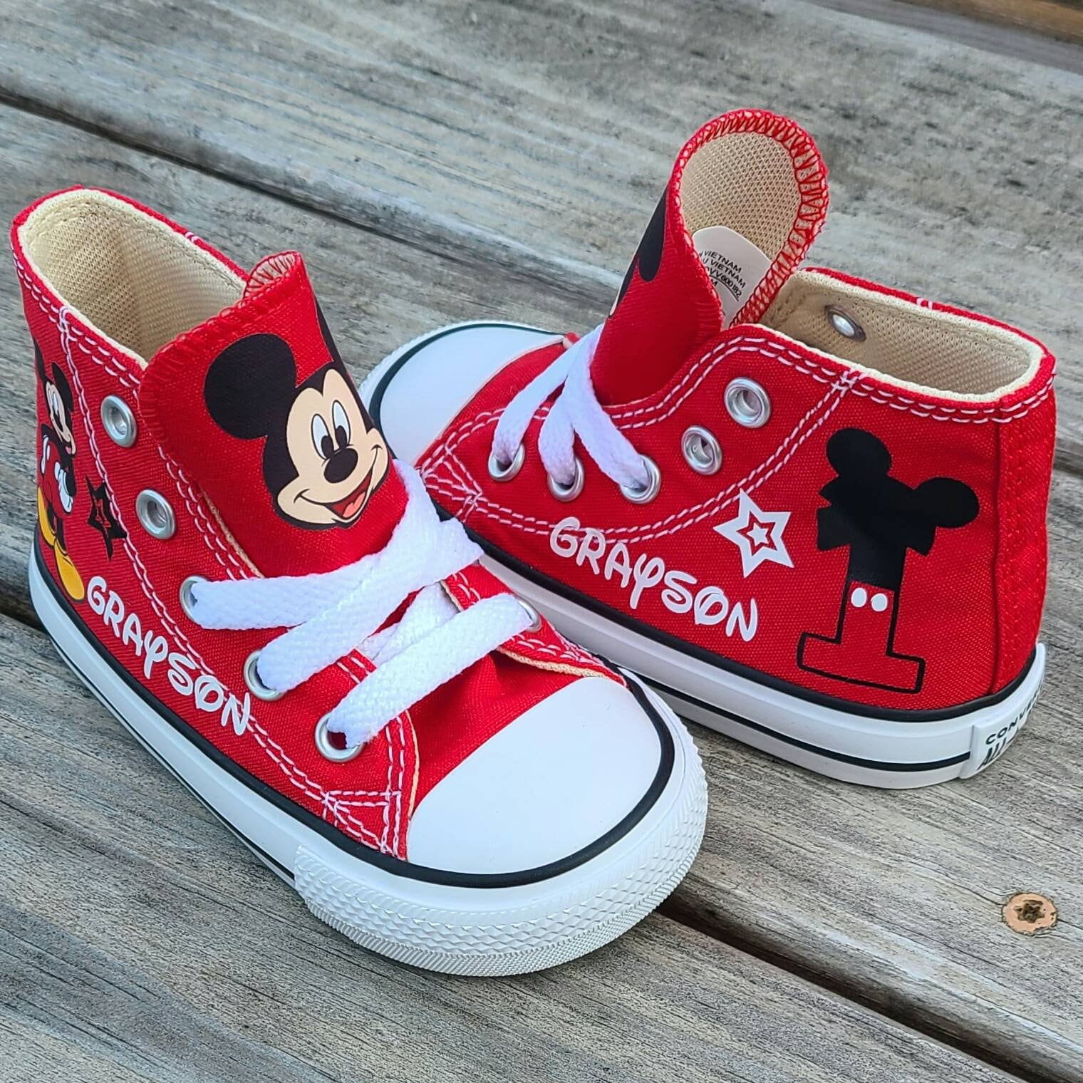 Mickey mouse top converse toddler