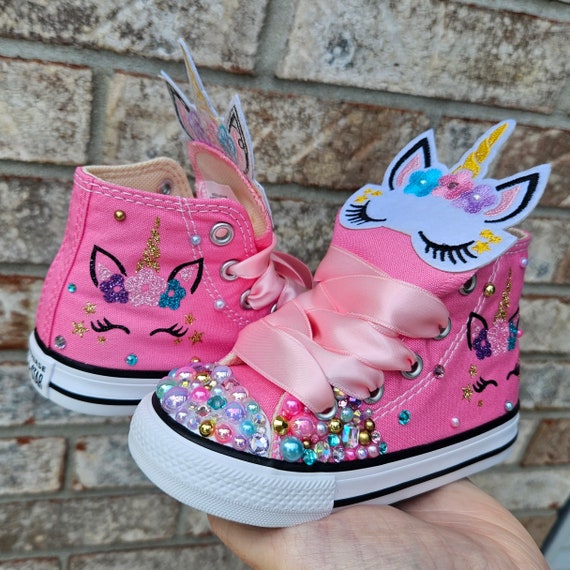 PASTEL Unicorn Converse Custom Unicorn Converse Unicorn Custom Converse Sneakers for Girls Toddler Girl Unicorn Shoe Pastel Bling Unicorn Etsy Canada