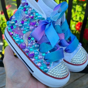 Personalized Bling Crystals REAL Converse - Etsy