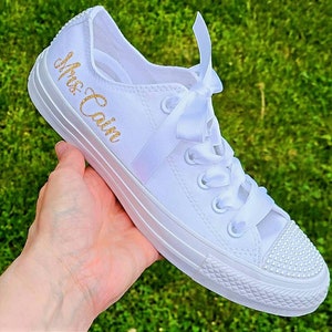 Wedding Converse For Bride Bride Shoes Pearls Or Crystals Genuine wedding-converse-for-bride-bride-shoes-pearls-or-crystals-genuine