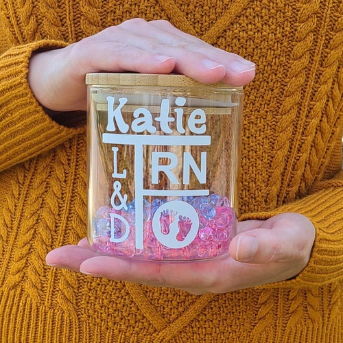 Nurse Jar Labor and Delivery Personalized RN Registered Etsy