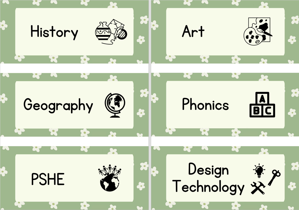 Primary Teaching Subject Labels Printable Labels For Uk Etsy Primary Teaching Subject Labels Printable Labels For Uk Etsy
