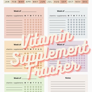 Vitamin Supplement Tracker