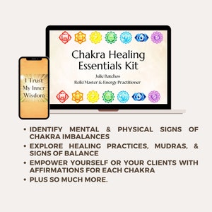 Kit de Cura de Chakra: Cure e Apoie os Chakras, Afirmações, Atividades e Gráficos por Mestre de Reiki e Treinador Holístico de Bem-Estar BCC