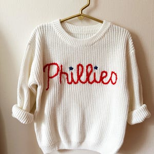 Phillies stitched womens/baby/toddler sweater