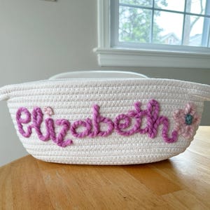 Baby-Namenskorb, Babyparty-Namenskorb, Kleinkind-Namenskorb