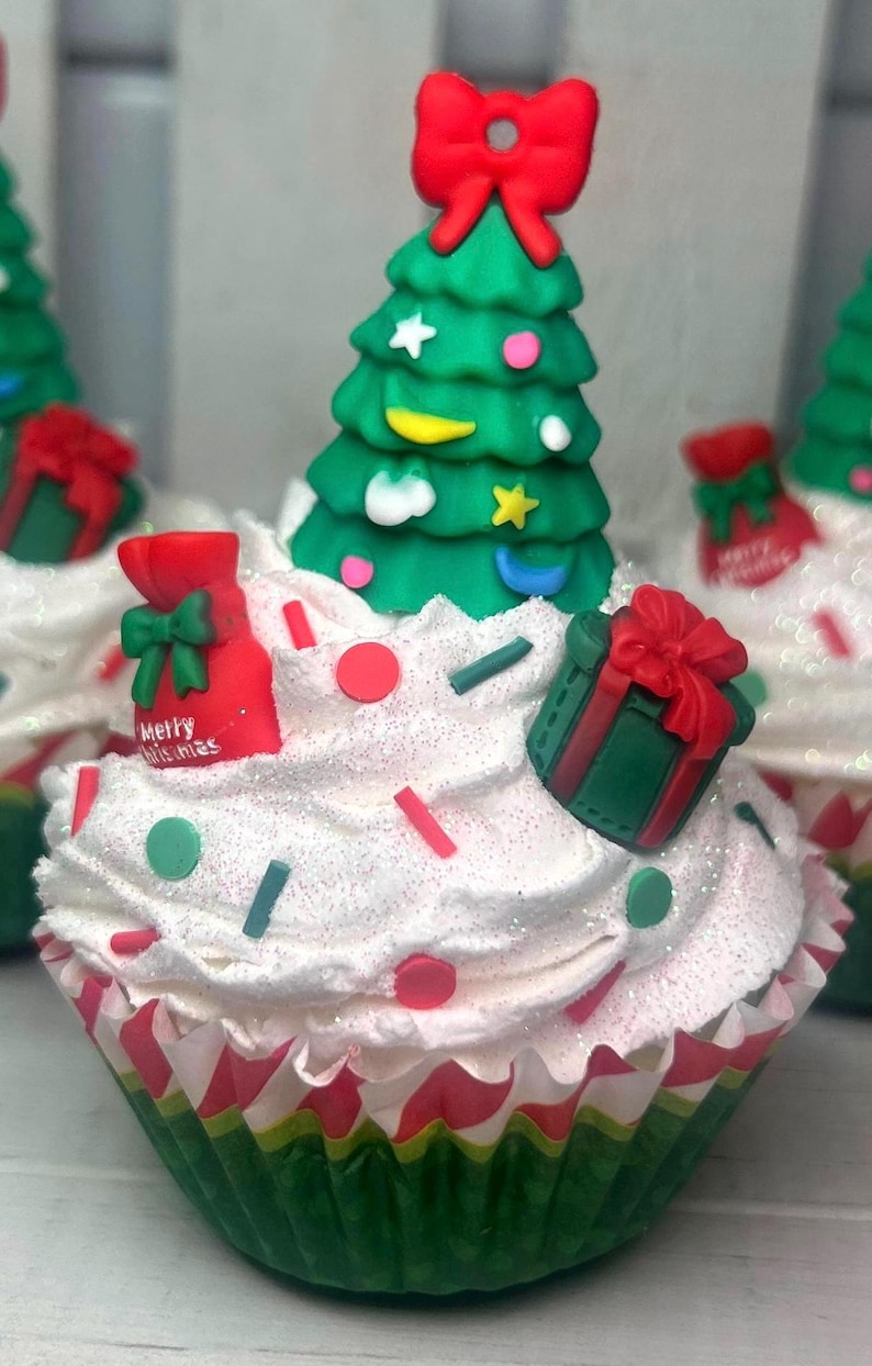 Fake Christmas Tree Cupcake Fake Christmas Cupcake Fake Christmas Gift