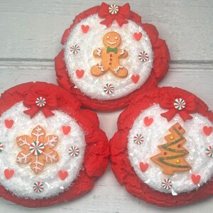 Fake Christmas Cookies | Fake Christmas Tree Cookie | Fake Snowflake Cookie | Fake Gingerbread Cookie | Christmas Kitchen | Christmas Decor