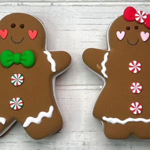 Fake Gingerbread Cookies | Fake Christmas Cookies | Fake Gingerbread Man Cookie | Fake Gingerbread Girl Cookie | Gingerebread Decor