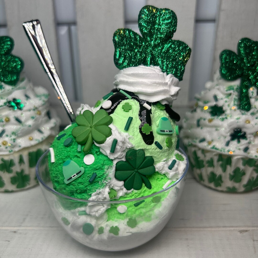 st patrick day ice cream floats