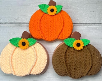 Galletas de calabaza de otoño falsas / Galletas de otoño falsas / Galletas de otoño falsas / Galletas de calabaza falsas / Bandeja de calabaza de varios niveles / Decoración de otoño / Bandeja de varios niveles de otoño