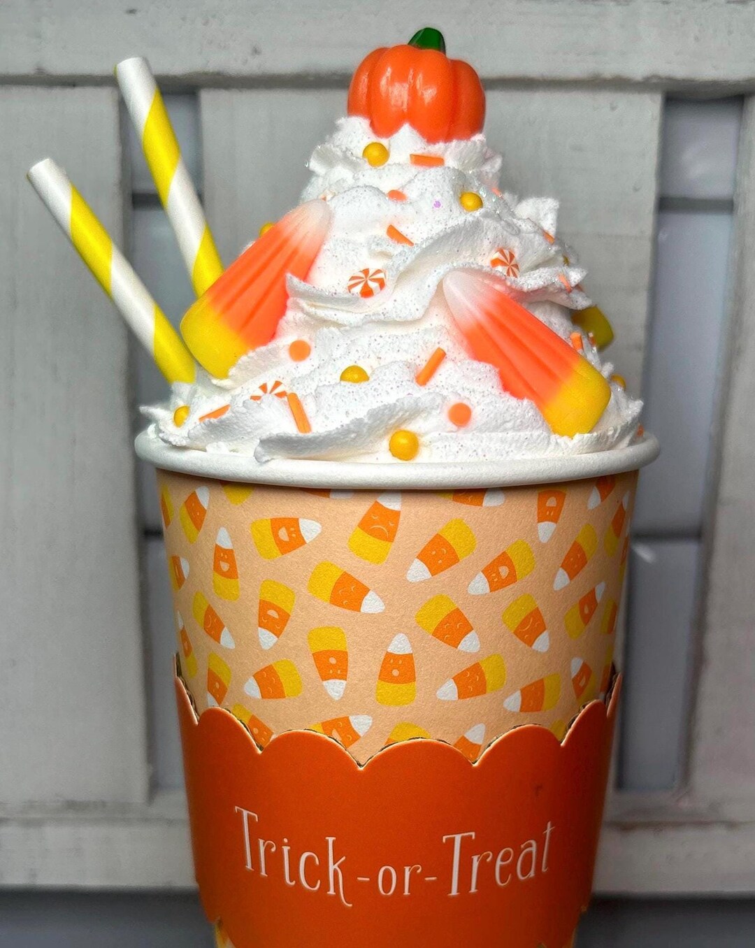 Fake Candy Corn Latte | Fake Fall Latte | Fake Pumpkin Latte | Fall ...
