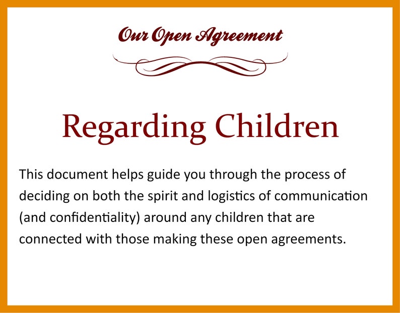 Our Open Agreement Regarding Children image 3