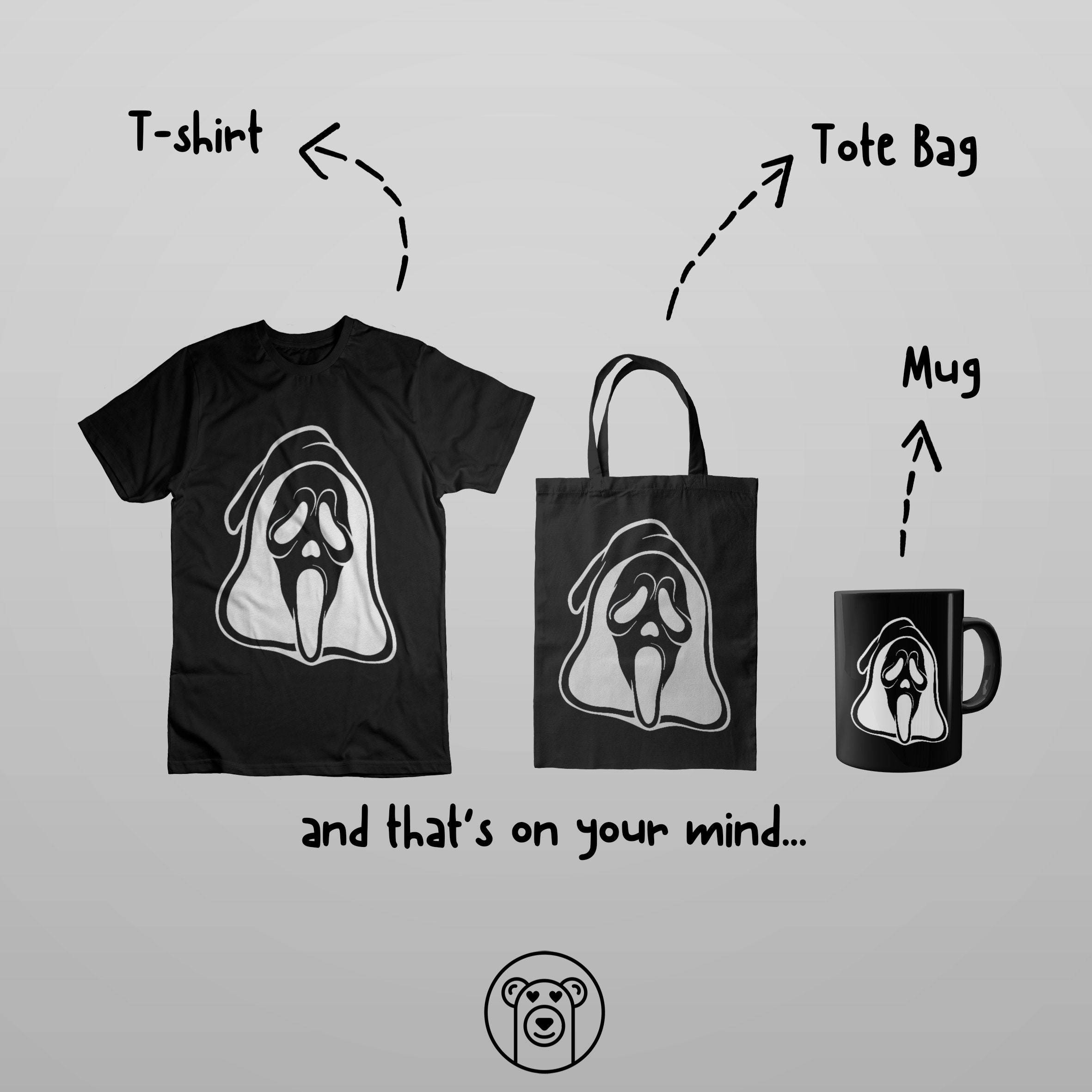 Scream Face PNG SVG DXF Jpg Clipart, Scream Movie, Skull Svg, Sticker