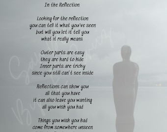In The Reflection Motivation Self Love Aware Dreams Strength Power **Printable Poem** Digital Download