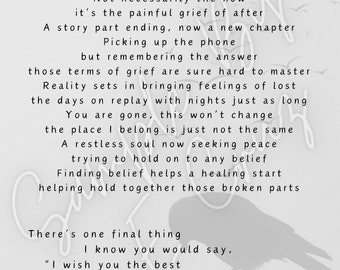 Building Belief Poem Sympathy Memorials Funerals Grief **Instant Digital Download**