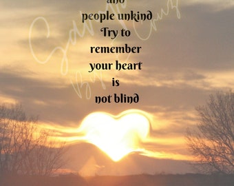 Sunset Self Love Motivation Uplifting Printable Poem **Digital Download**