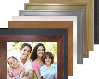 Custom Made Photo Frames for 11"x14" Image Includes Alligator Print Easel Back and Crystal Clear Polycarbonate Glazing 13"x16" Overall Size