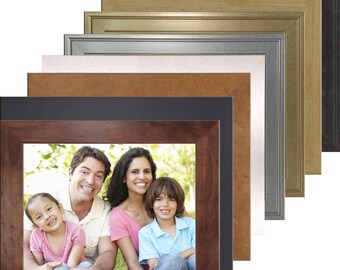 Custom Made Photo Frames for 8"x10" Image Includes Alligator Print Easel Back and Crystal Clear Polycarbonate Glazing 10"x12" Overall Size