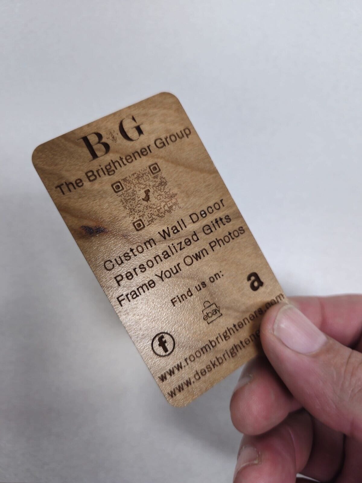 40 Custom Wood Veneer Business Cards High Definition Laser Engraved Best Quality Design Service