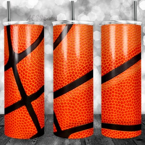 Conception de gobelet de basket-ball pour gobelets de 20 oz, emballage de gobelet, conception de sublimation, peut être utilisé pour la sublimation et plus encore ! Modèle sportif