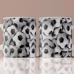 Diseño de tazas de patrón de fútbol, Tazas, Tazas de 11-15 oz, Diseños de sublimación, Plantilla de taza, Tazas de café, Plantillas para taza de café, Deportes