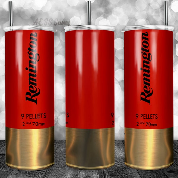 Shotgun Shell Tumbler Design for 20oz Tumblers - Tumbler Wrap, Sublimation Design, Straight Can be used for Sublimation & More! Green Bullet