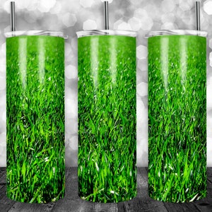 Diseño de vaso de hierba verde para vasos de 20 oz - Tumbler Wrap, diseño de sublimación, recto se puede utilizar para sublimación y más! Flor