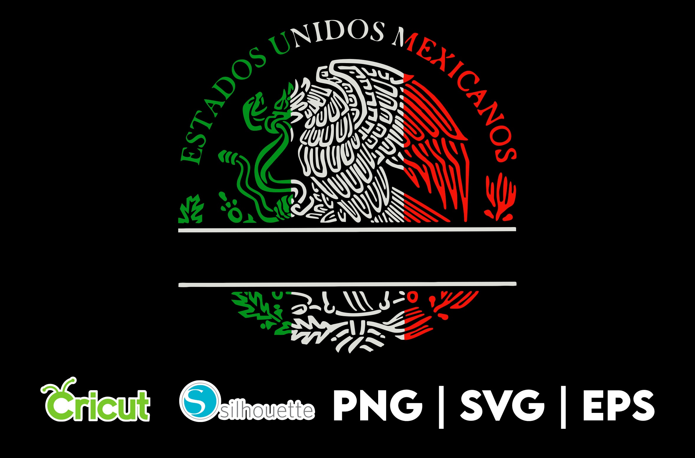 California State Mexican Flag SVG Mexico American Chicano Cricut Files Cut  Files PNG Vector Socal Norcal Los Angeles LA San Francisco 