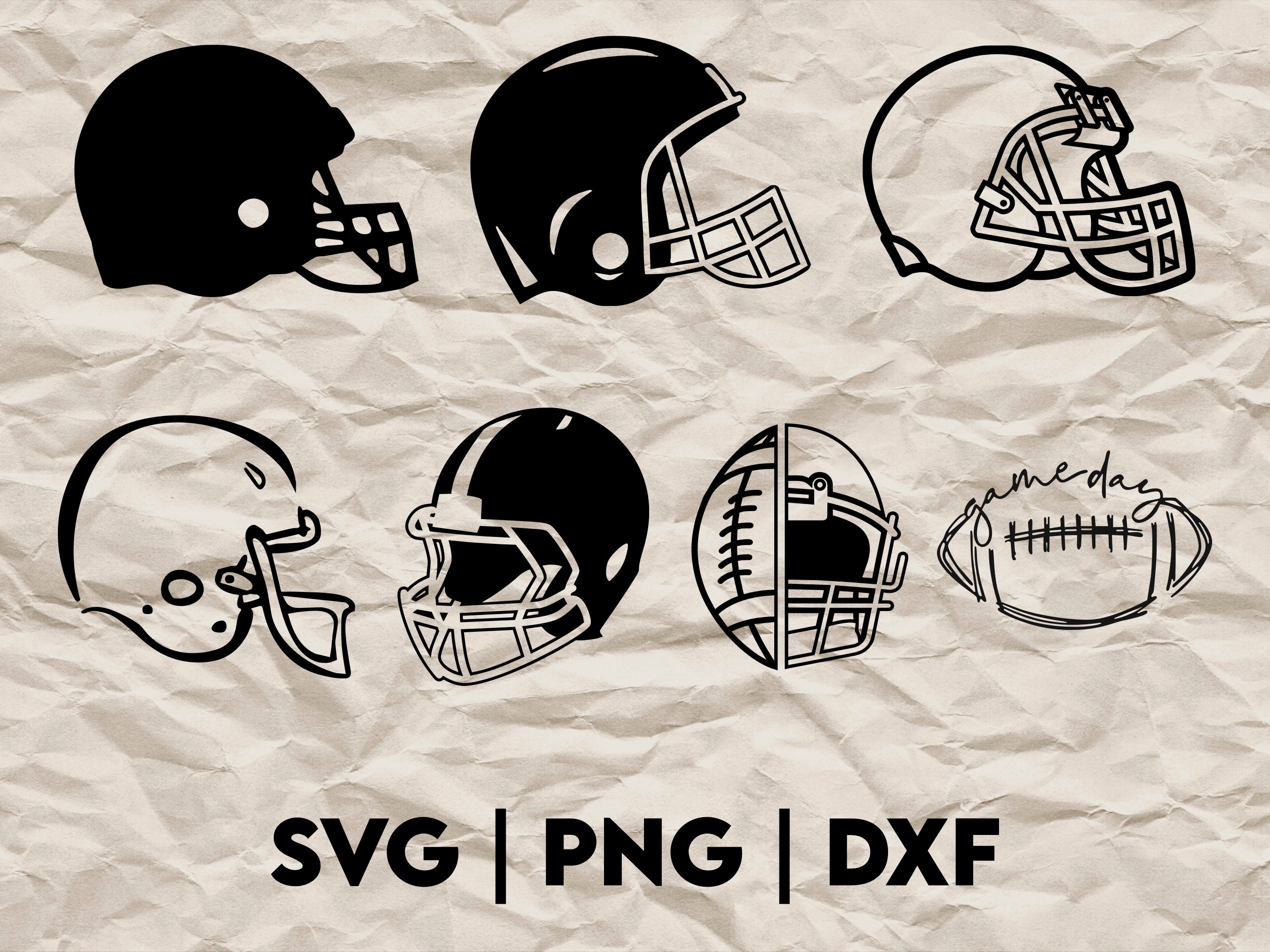 Football Team Silhouette, American Football Team Svg, Football Player Svg  for Cricut, Vinyl Cutter, Decal Sticker, T-shirt File. 