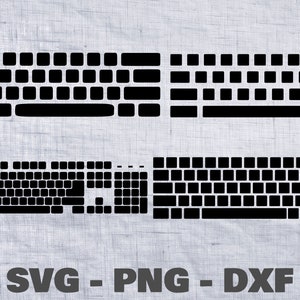 Keyboard SVG Design, PNG DXF, Great for T-Shirts, Hats, Stickers, Decals, Party Decorations, Scrapbooks and more, Vinyl Cutting File