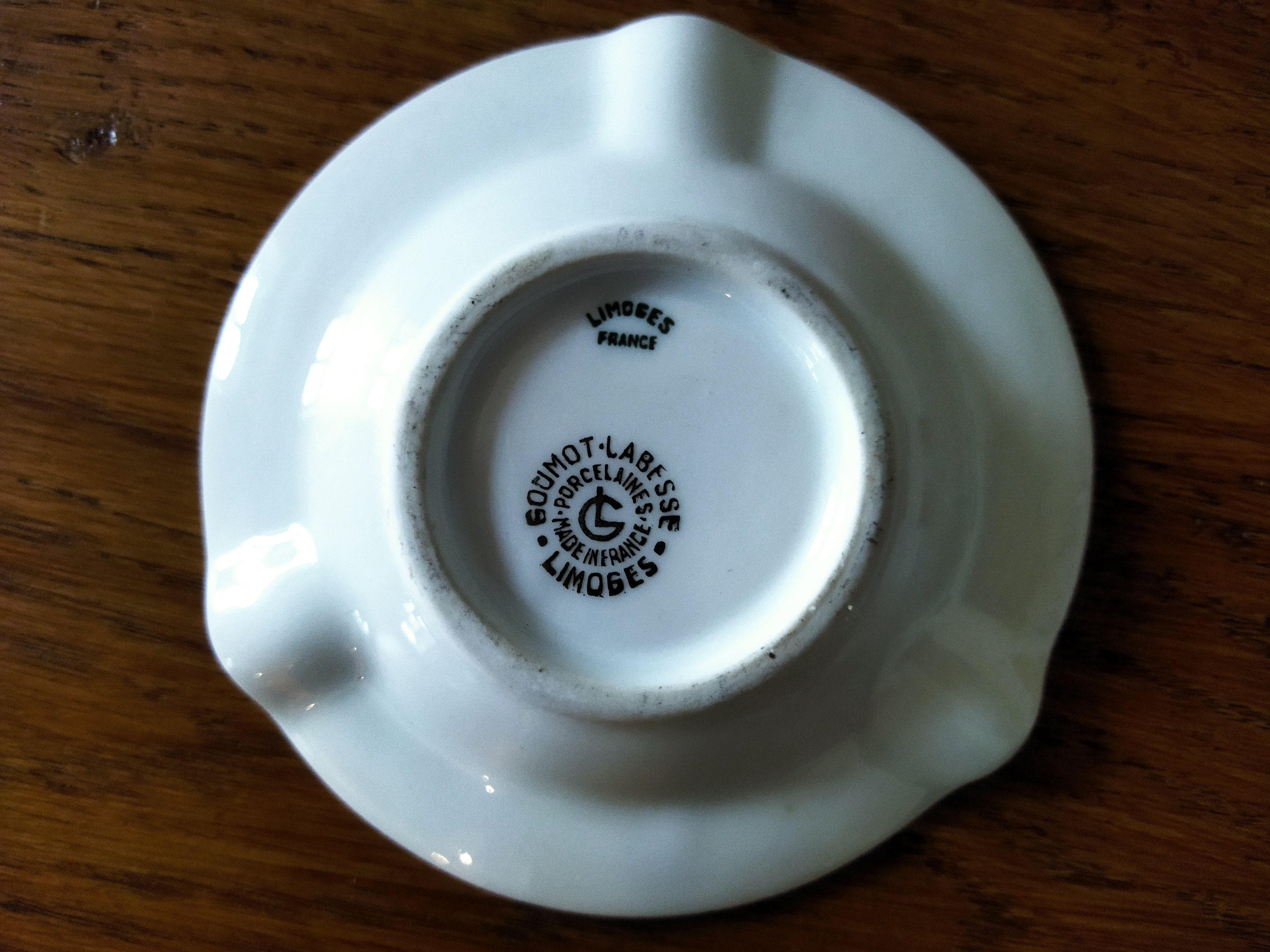 Limoges Porcelain Ashtray Hennessy Cognac White and Gold 10cm Etsy