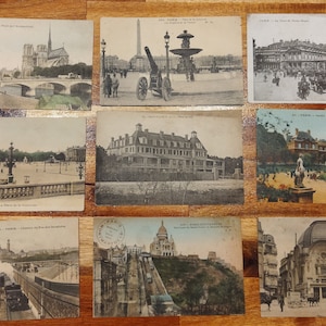 Cartoline d'epoca di Parigi all'inizio del 1900