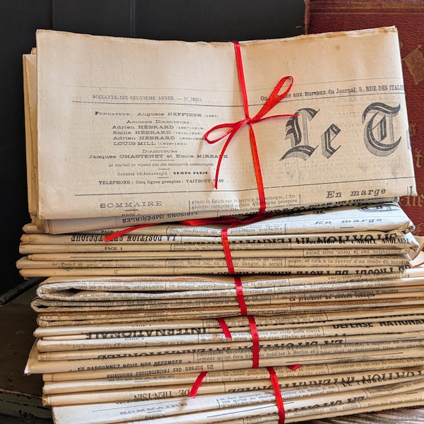 Vintage newspapers