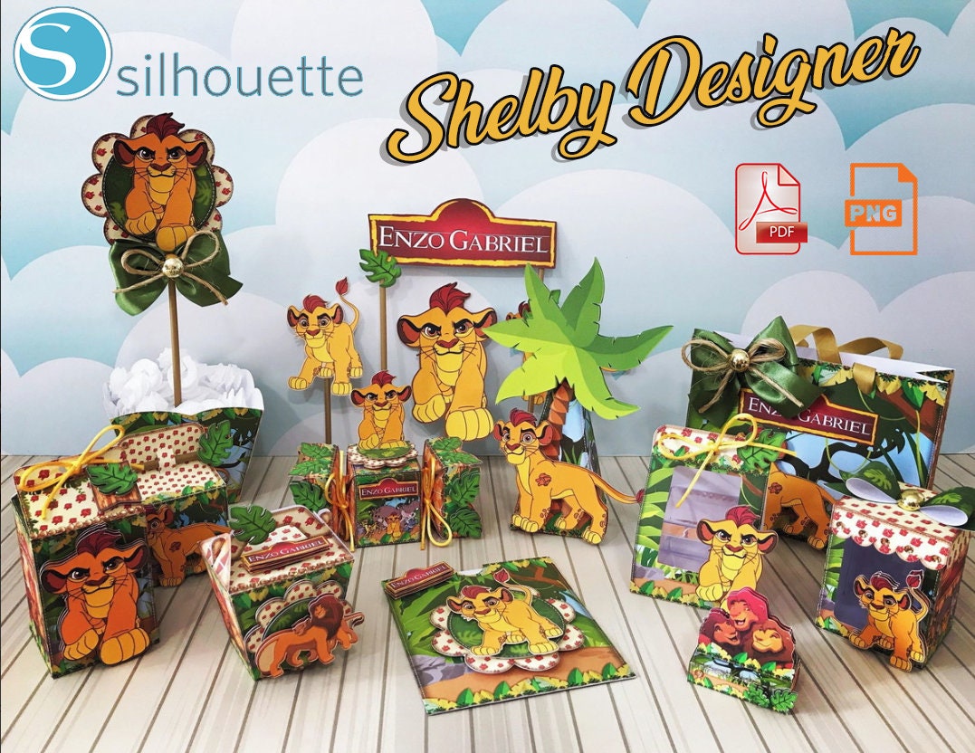 KING LION & SIMBA Favors Boxes Personalized Party Supplies Etsy