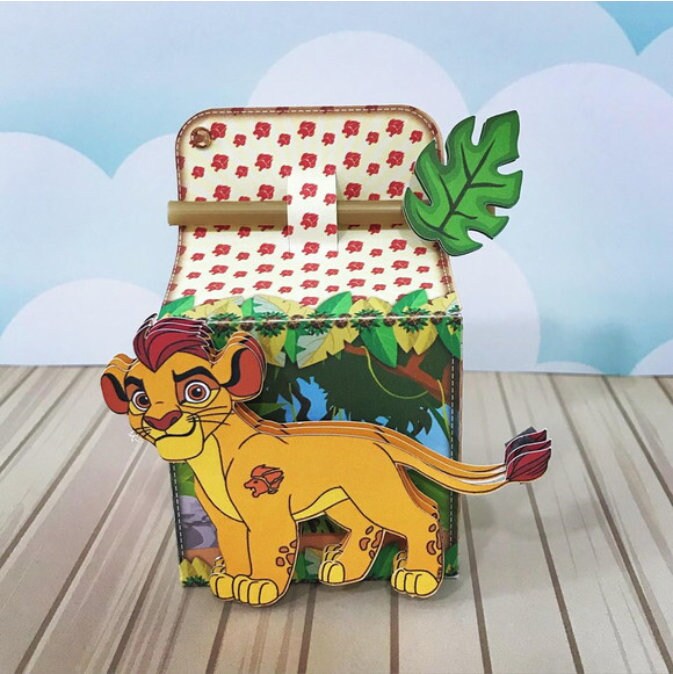 KING LION & SIMBA Favors Boxes Personalized Party Supplies Etsy