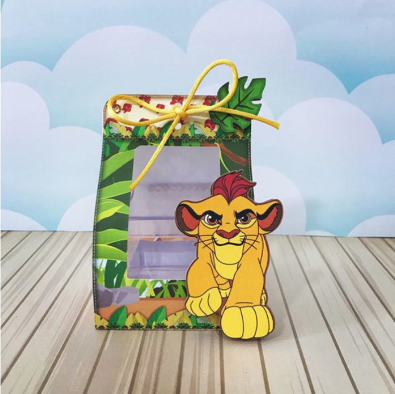 KING LION & SIMBA Favors Boxes Personalized Party Supplies Etsy