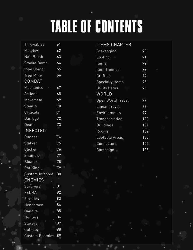 TLOU TTRPG Digital PDF Player's Handbook Etsy