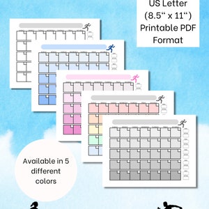 Runner's Monthly Calendar | Printable Running Planner | Printable ...