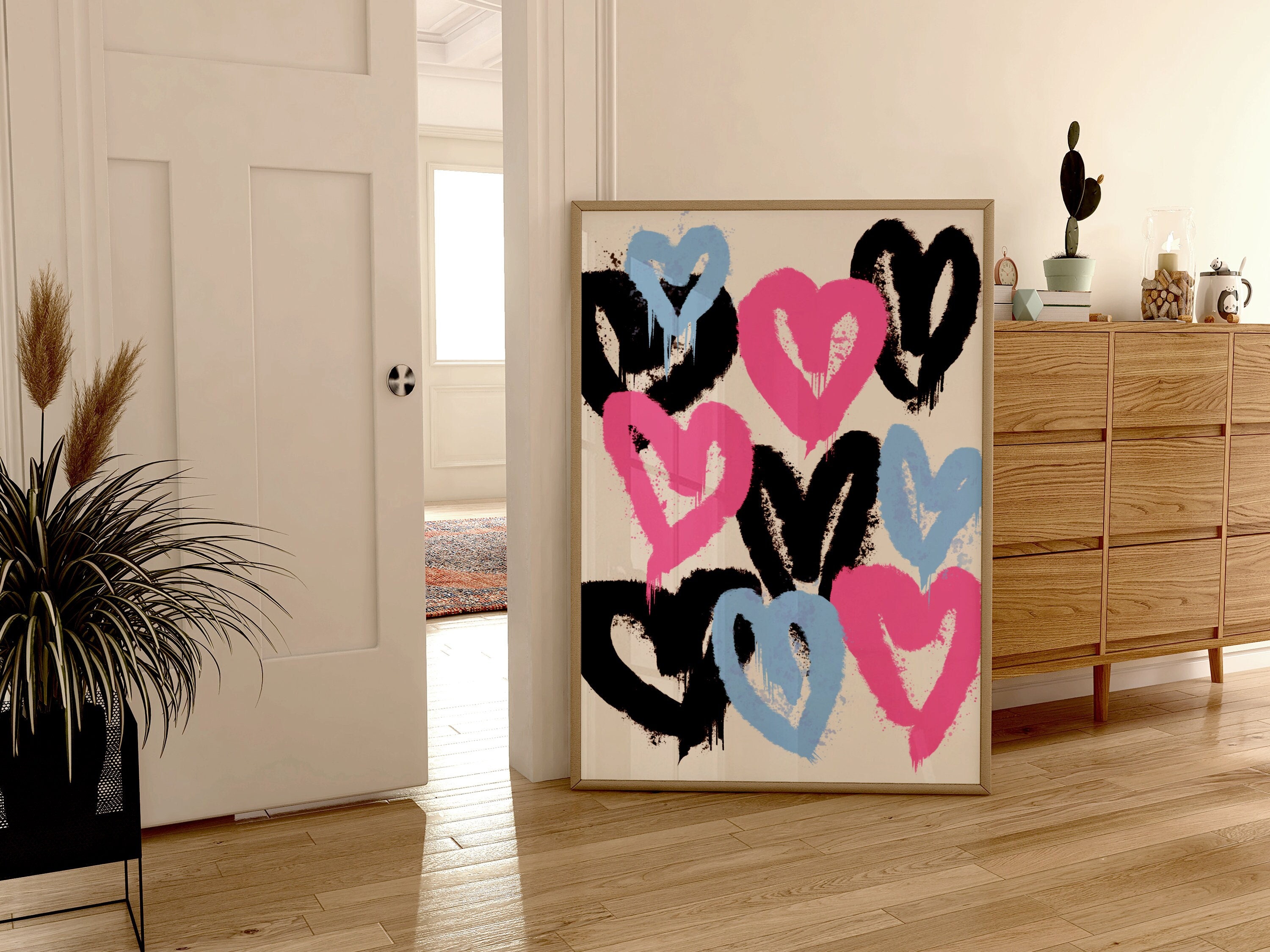 Hearts Art Print Heart Poster Spray Paint Heart Graffiti Hearts Graffiti  Prints Heart Print Spray Painting Street Art Love Poster Wall Decor - Etsy