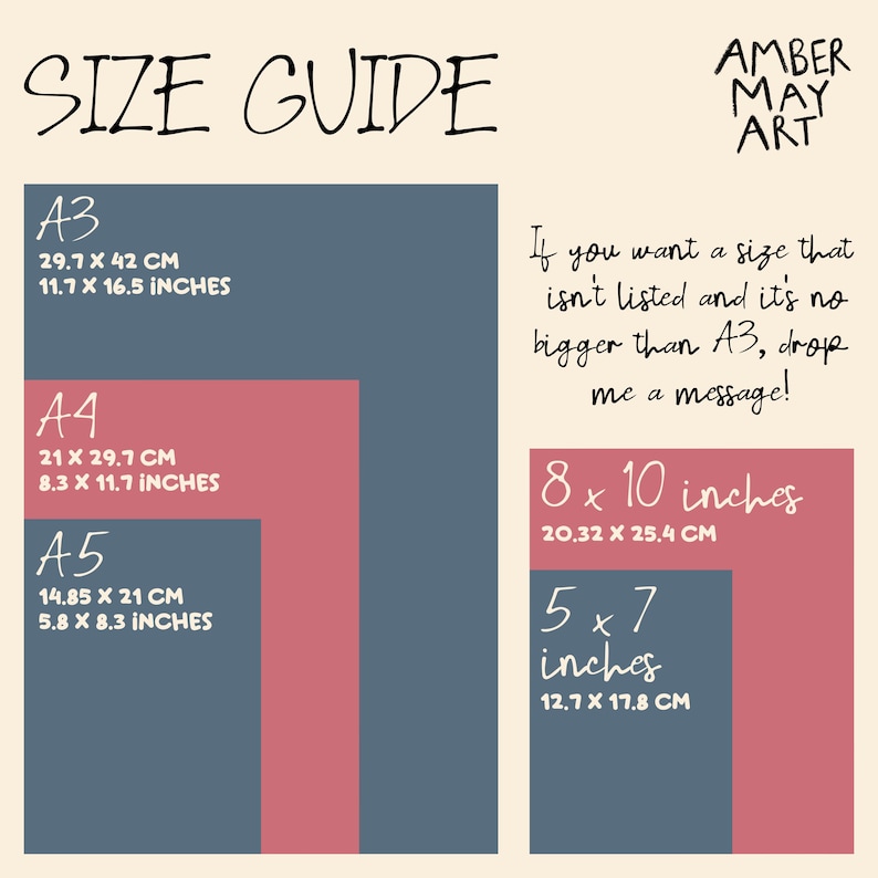 the size guide for a sewing project